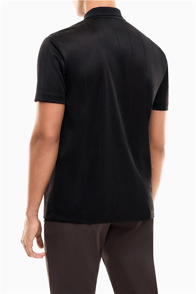 EA7 Erkek Polo Yaka T-Shirt Siyah