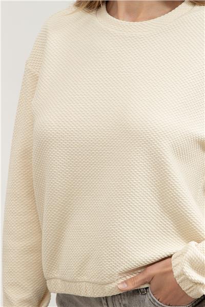 EA7 Kadın Bisiklet Yaka Sweatshirt