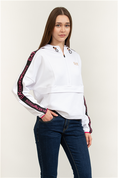 EA7 Kadın Bisiklet Yaka Sweatshirt