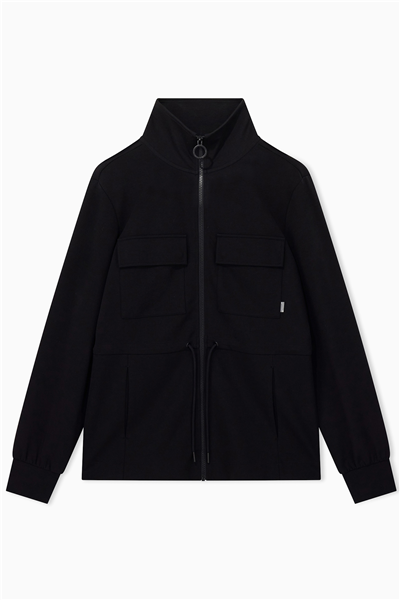 EA7 Kadın Bisiklet Yaka Sweatshirt Siyah