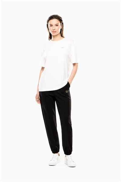 EA7 Kadın Bisiklet Yaka T-Shirt