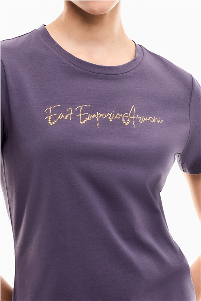 EA7 Kadın Bisiklet Yaka T-Shirt