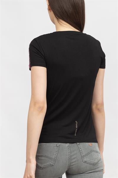 EA7 Kadın Bisiklet Yaka T-Shirt