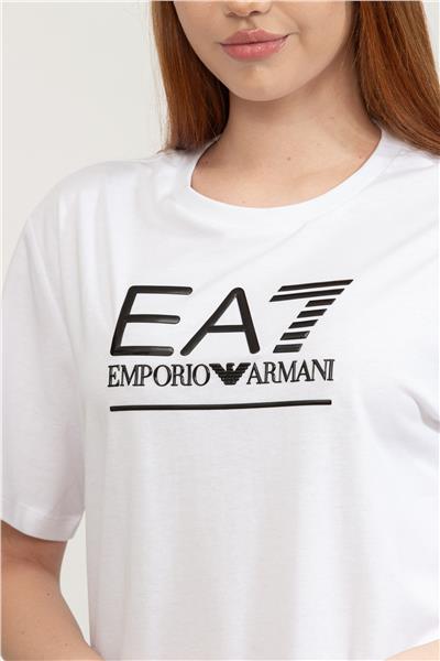 EA7 Kadın Bisiklet Yaka T-Shirt