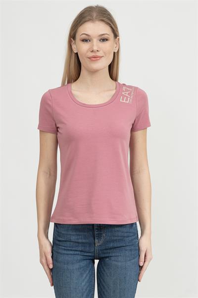 EA7 Kadın Bisiklet Yaka T-Shirt