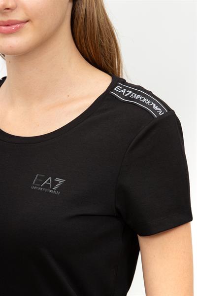 EA7 Kadın Bisiklet Yaka T-Shirt