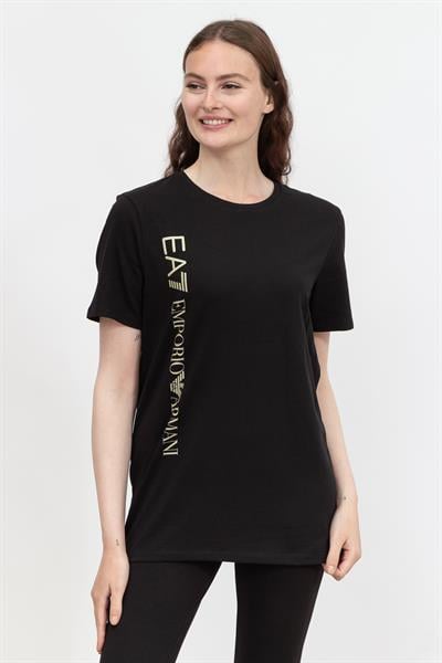 EA7 Kadın Bisiklet Yaka T-Shirt