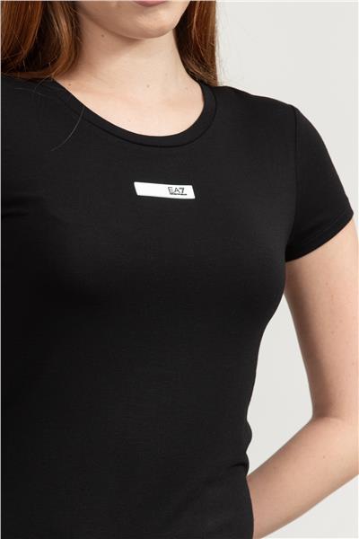 EA7 Kadın Bisiklet Yaka T-Shirt