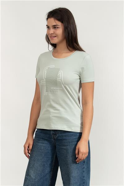 EA7 Kadın Bisiklet Yaka T-Shirt