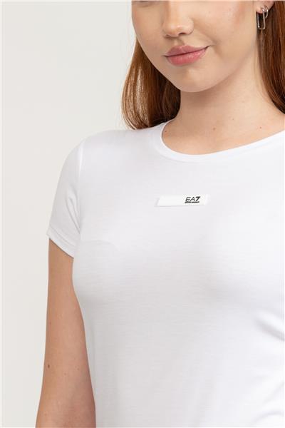 EA7 Kadın Bisiklet Yaka T-Shirt