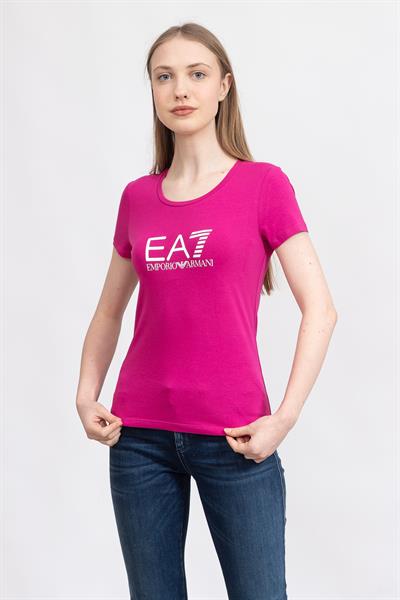 EA7 Kadın Bisiklet Yaka T-Shirt