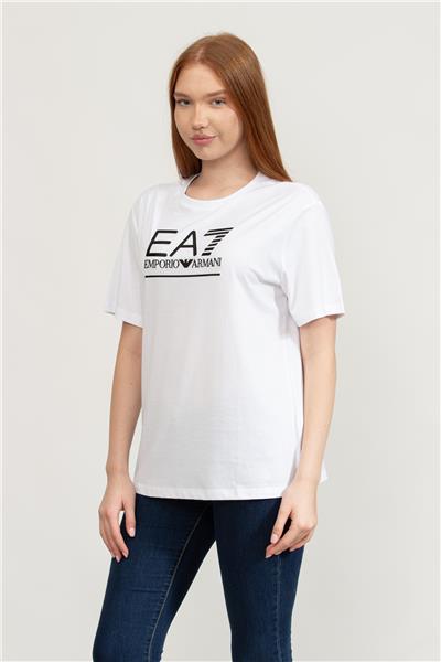 EA7 Kadın Bisiklet Yaka T-Shirt