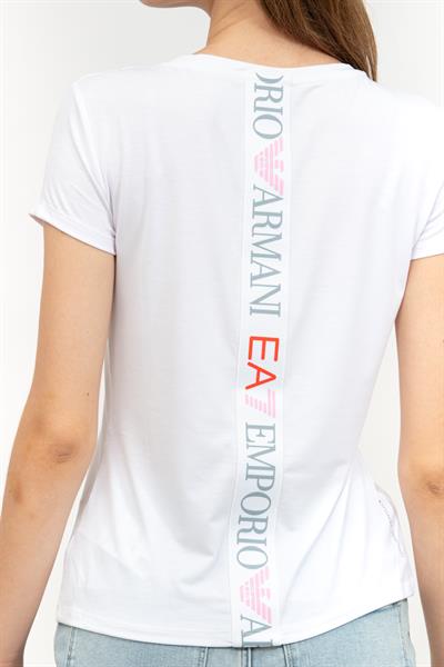 EA7 Kadın Bisiklet Yaka T-Shirt