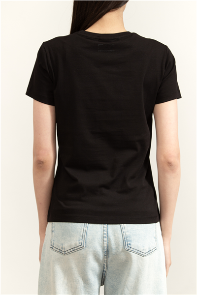 EA7 Kadın Bisiklet Yaka T-Shirt