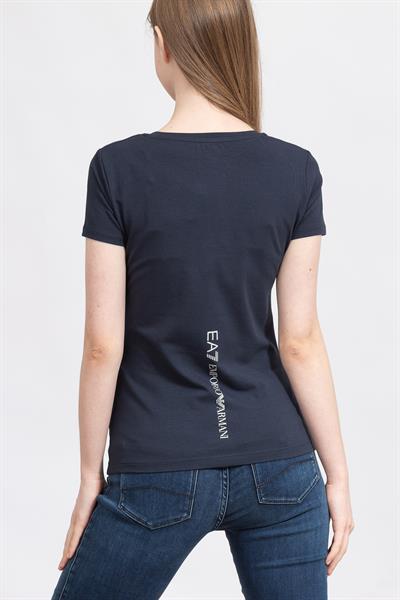 EA7 Kadın Bisiklet Yaka T-Shirt