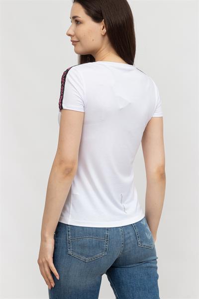 EA7 Kadın Bisiklet Yaka T-Shirt