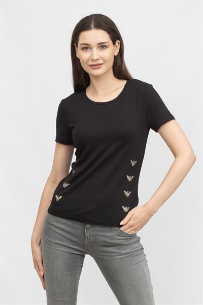 EA7 Kadın Bisiklet Yaka T-Shirt