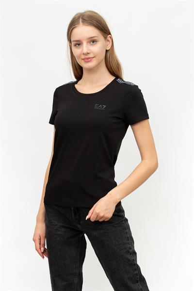 EA7 Kadın Bisiklet Yaka T-Shirt