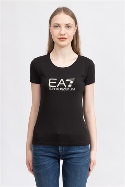 EA7 Kadın Bisiklet Yaka T-Shirt