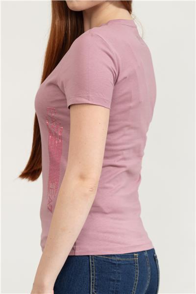 EA7 Kadın Bisiklet Yaka T-Shirt