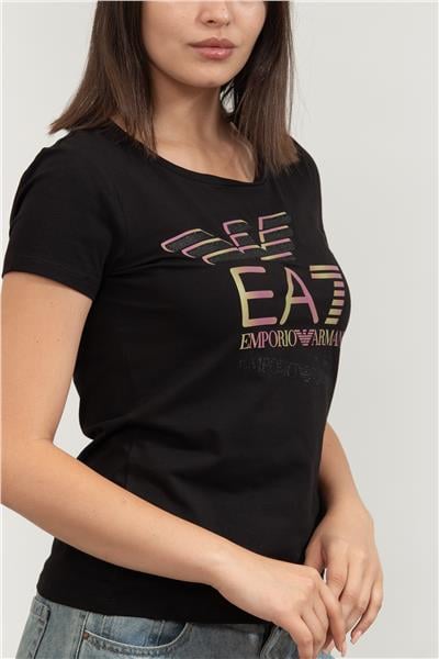 EA7 Kadın Bisiklet Yaka T-Shirt