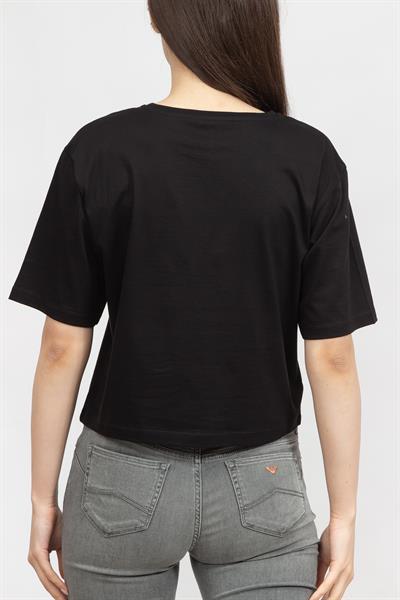 EA7 Kadın Bisiklet Yaka T-Shirt