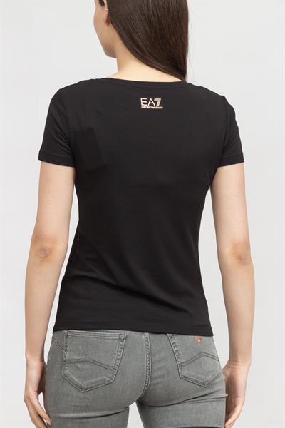 EA7 Kadın Bisiklet Yaka T-Shirt