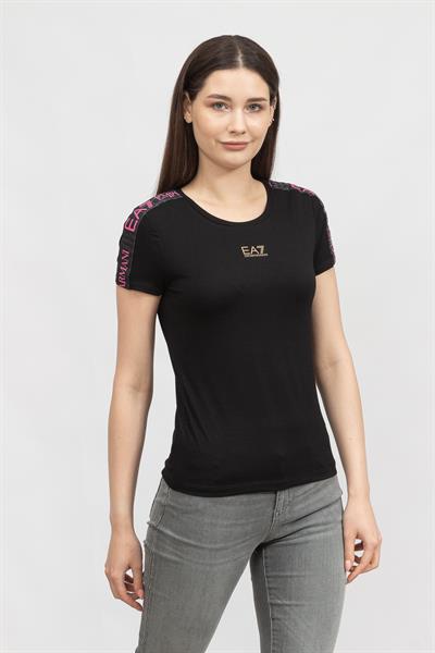 EA7 Kadın Bisiklet Yaka T-Shirt