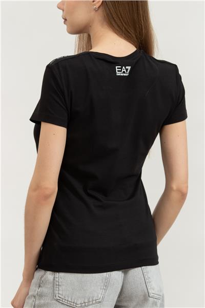 EA7 Kadın Bisiklet Yaka T-Shirt