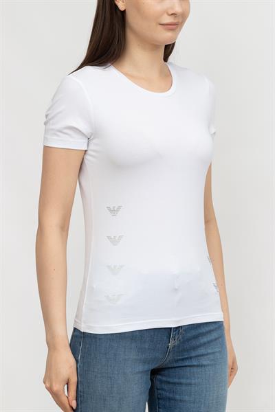 EA7 Kadın Bisiklet Yaka T-Shirt