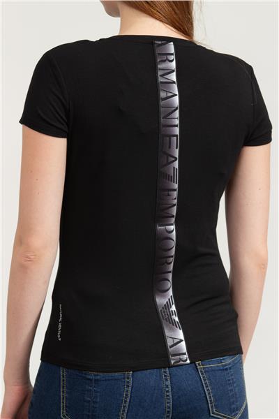 EA7 Kadın Bisiklet Yaka T-Shirt