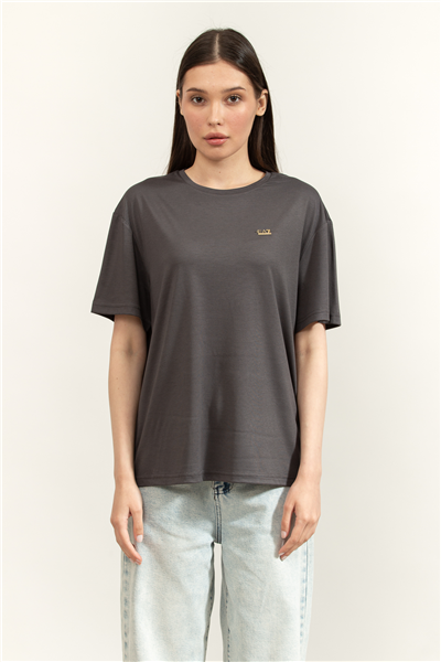 EA7 Kadın Bisiklet Yaka T-Shirt