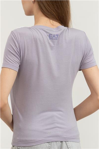 EA7 Kadın Bisiklet Yaka T-Shirt