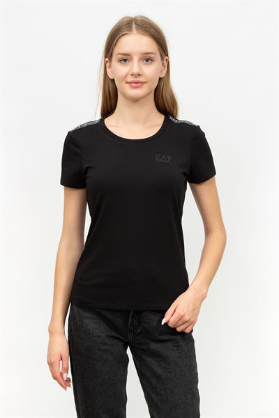 EA7 Kadın Bisiklet Yaka T-Shirt