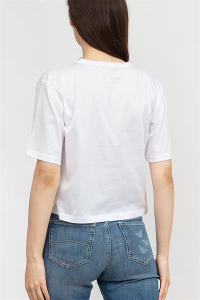 EA7 Kadın Bisiklet Yaka T-Shirt