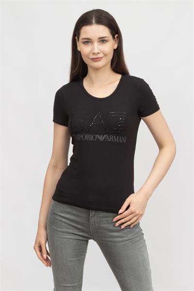 EA7 Kadın Bisiklet Yaka T-Shirt