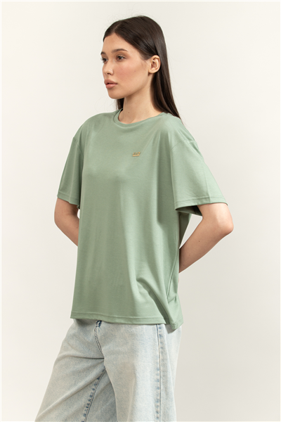 EA7 Kadın Bisiklet Yaka T-Shirt