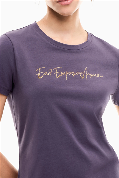 EA7 Kadın Bisiklet Yaka T-Shirt