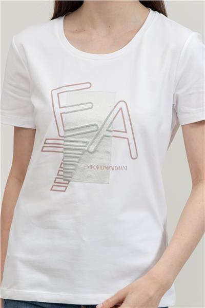EA7 Kadın Bisiklet Yaka T-Shirt