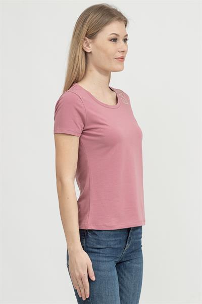 EA7 Kadın Bisiklet Yaka T-Shirt