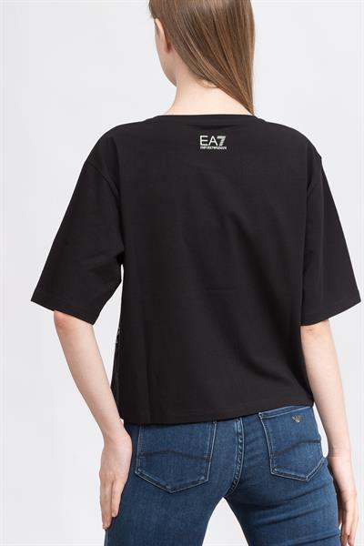 EA7 Kadın Bisiklet Yaka T-Shirt