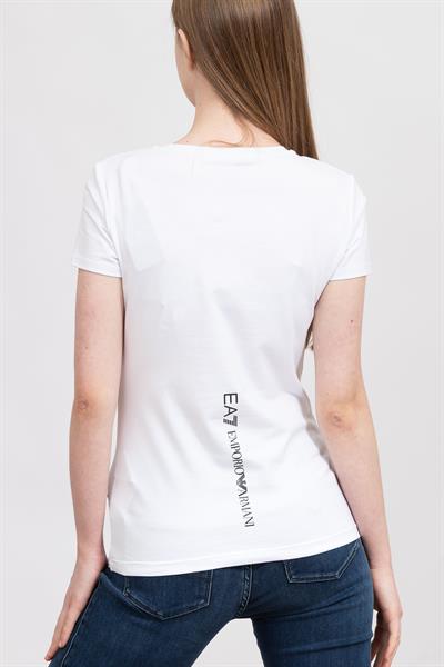 EA7 Kadın Bisiklet Yaka T-Shirt