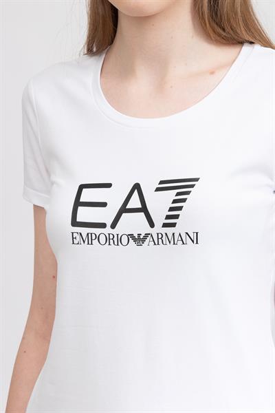 EA7 Kadın Bisiklet Yaka T-Shirt