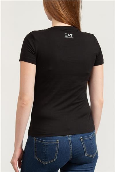EA7 Kadın Bisiklet Yaka T-Shirt