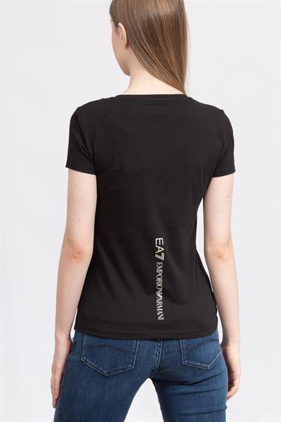 EA7 Kadın Bisiklet Yaka T-Shirt