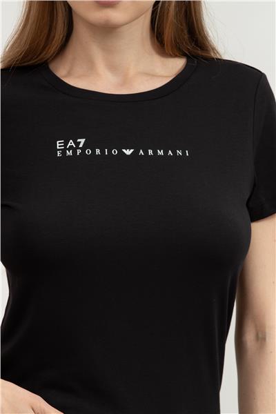 EA7 Kadın Bisiklet Yaka T-Shirt