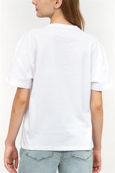 EA7 Kadın Bisiklet Yaka T-Shirt