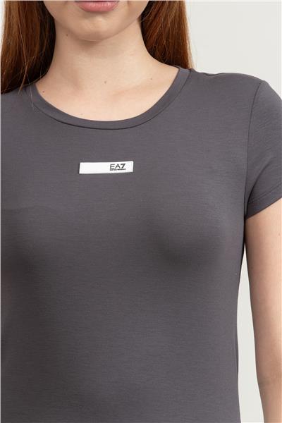 EA7 Kadın Bisiklet Yaka T-Shirt