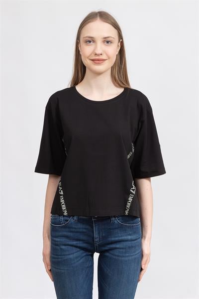 EA7 Kadın Bisiklet Yaka T-Shirt