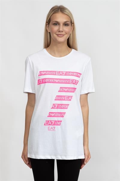 EA7 Kadın Bisiklet Yaka T-Shirt